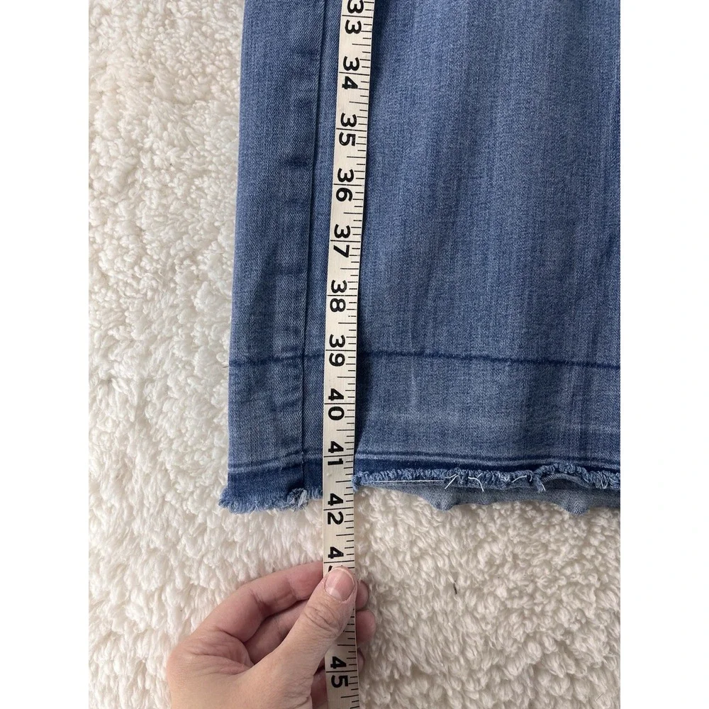 NYDJ Mona Wide Leg Jeans Women's 12 High Rise Medium Blue Denim Wash Baggy